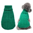 thumbnail image 2 of CICRKHB Small Dog Sweater Pet Dog Cat Knitted Jumper Winter Warm Sweater Puppy Coat Jacket Clothes Costume Pet Supplies Green, 2 of 2