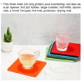 thumbnail image 5 of Unique Bargains Silicone Trivet Mats 4pcs, Hot Pot Holders Pads Heat Resistant Table Dish Drying Mat or Placemats-Black, 5 of 5
