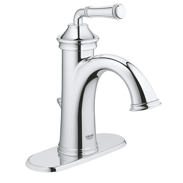 Grohe Gloucester Single Hole Handle Bathroom Faucet 1 2 Gpm In Starlight Chrome Com - Grohe Bathroom Sink Faucet Aerator