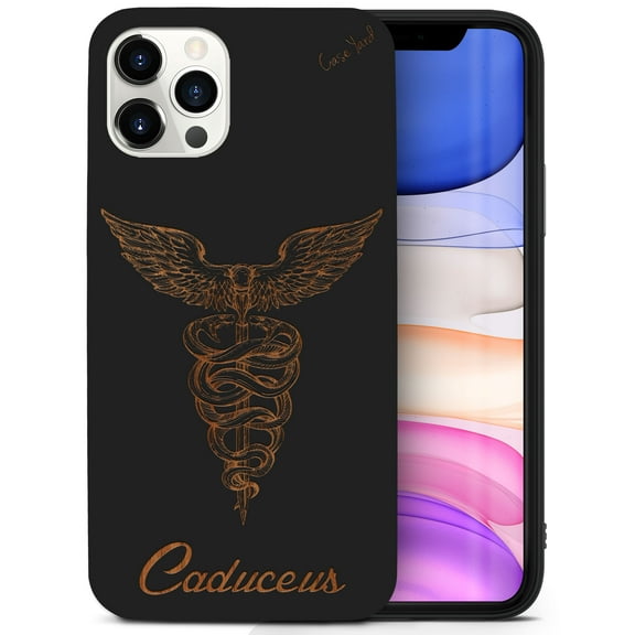 Case Yard Wooden Case for iPhone-11-Pro-Max Soft TPU Silicone cover Slim Fit Shockproof Wood Protective Phone Cover for Girls Boys Men and Women Supports Wireless Charging Mercury Design