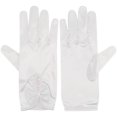 thumbnail image 2 of Hemoton 1 Paire de Gants en Satin pour Femmes Longueur Poignet Robe de Bal Accessoire de Mariage, 2 of 8
