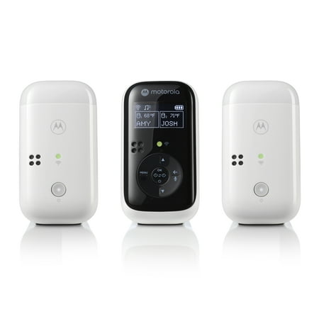 Motorola Nursery PIP15-2 Audio Baby Monitor, Dual Room HD with Nightlight, 1500 ft. Range, Two-Way Talk, Includes Parent Unit, 2 Monitors, White
