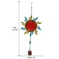 thumbnail image 3 of Campanas De Viento De Sol Retro Campanas De Viento Al Aire Libre Campanas De Viento Musicales Tubo Arte Del Hierro Decoración Colgante Con Vidrio Transparente De Color Para Balcón Decoración Advancent HA025247-02, 3 of 7
