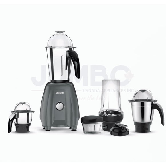 VIDIEM Victor Vitago Plus 650W Mixer Grinder 110V – Heavy Duty Vitago Blending & Spice Jar, 2 Stainless Steel Jars with Extra 1L Large Capacity Jar, Wet & Dry Grinding System for Canada & USA