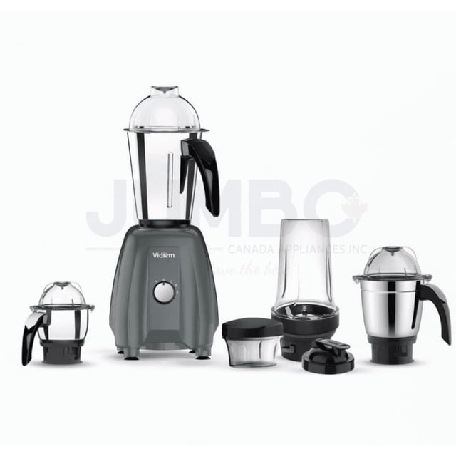 Vidiem Victor Vitago Plus 650W Stainless Steel Wet & Dry Spice Mixer Grinder, 110V for USA & Canada