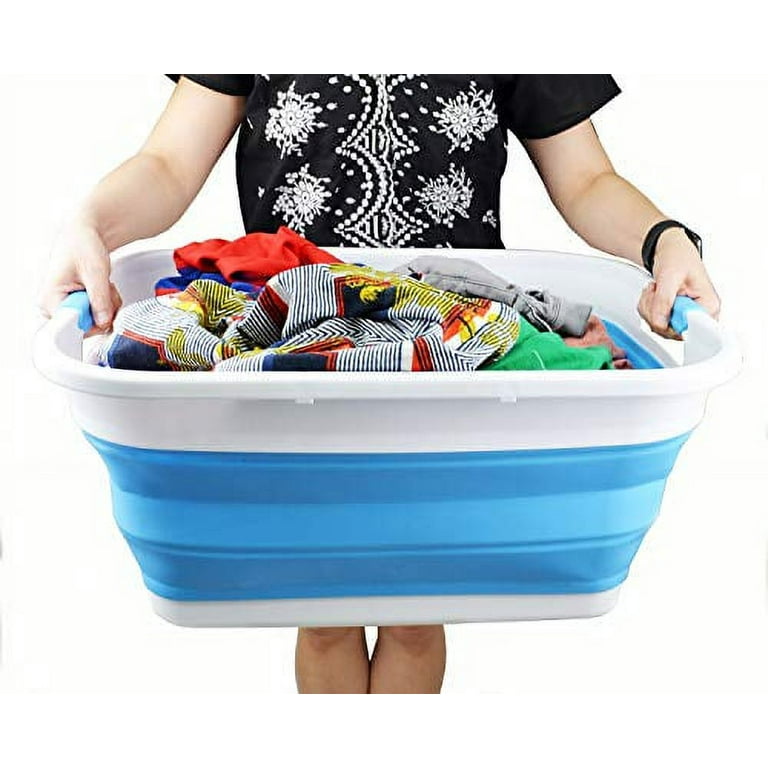 Collapsible Laundry Basket (8 Gallon) Portable Hamper - Temu