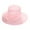 Pink, variant on CHENge Women's Organza Derby Hat Flower Wide Brim Fascinator Sun Hats for Women Wedding Tea Party Fancy Hat