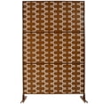 thumbnail image 5 of 76" H by 48" W Freestanding Metal Decorative Privacy Screen Brown | Creates separated spaces for deck, patio or balcony with rust-resistant durability, 5 of 11