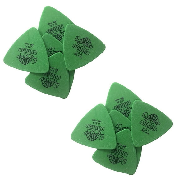 Dunlop Guitar Picks 12-Pack Tortex Tri - Triangle .88mm 431P.88 Green