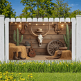 thumbnail image 6 of Vintage Western Decor Cowboy Skull Barn Backdrop for Birthday Party Photography Children Event Celebration, 6 of 9