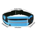 thumbnail image 3 of Running Waist Pack, Waterproof Waist Bag, Shockproof Outdoor Cycling Fitness Belt with Water Bottle Holder, Breathable Nylon Lycra Fabric, Reflective Design, Adjustable 22-50 Inch Waist, 3 of 9