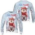 thumbnail image 3 of Hello Winter Devon Rex Smiling in Red Scarf Hat Welcome Christmas All Over Print 3D Sweatshirt Unisex Merch Cat Lover Kitten Owner Gifts - 00017, 3 of 6
