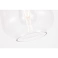 thumbnail image 4 of Collier 1 light Black and Clear glass Flush mount, 4 of 14