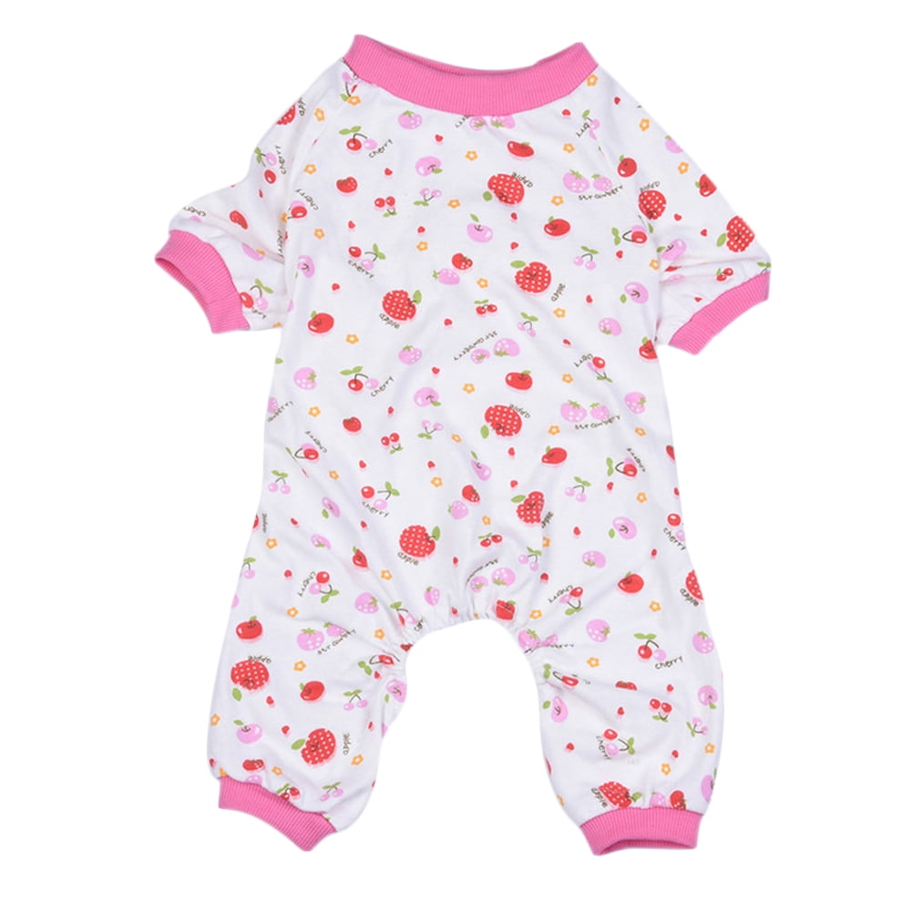 HOMEMAXS Printed Dog Pajamas Autumn Winter Clothes Adorable Pet Sleepwear for Pet Dog Puppy