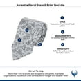 thumbnail image 4 of Ascentix Floral Stencil Print Necktie, 4 of 4