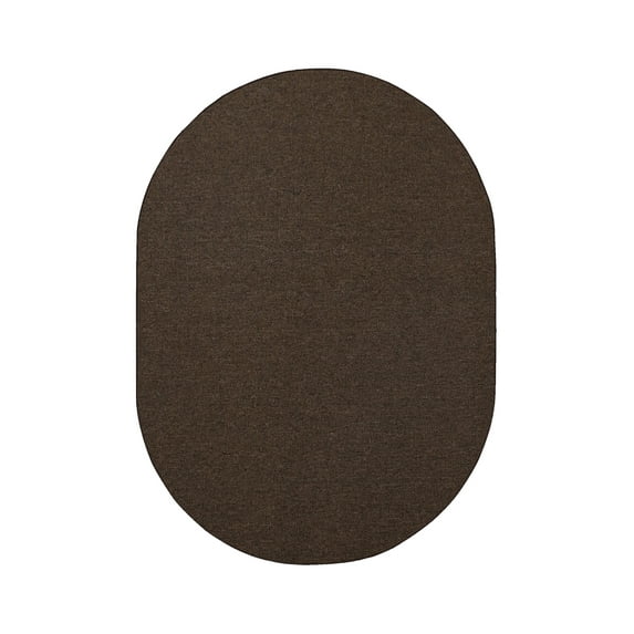 Furnish My Place Modern Indoor/Outdoor Chocolate 4' x 5' Oval Made in Usa