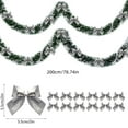 thumbnail image 3 of Neoyler Christmas Tree Hanging Ornaments with Wool Strips for Festive Decor Enhance Holiday Atmosphere and Reusable Decoration for Stair Railings 78.7x3.5in, 3 of 5