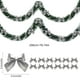 thumbnail image 3 of Guirnalda De Arco Navideo Guirnalda Navidea Artificial Con Arcos De 12 Pcs Twist Metlico Guirnalda Colgante Para El Rbol De Navidad Lmina De Chimenea Vestido Escaleras Barandilla, Ukhbmc, 3 of 8