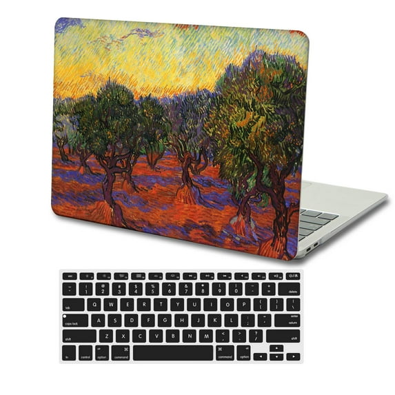 KSK KAISHEK Compatible New MacBook Air 13" Case 2022 - 2018 Released Model A1932&A2179&A2337 m1, Plastic Hard Shell Cover + Black Keyboard Cover, Painting 21