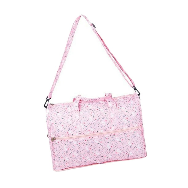 Large Shoulder Bag Women' Cloth Travel Bags Clothes Luggage Storage  Handbag, 4 Colors to Choose Pink 