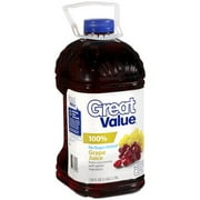 Great Value: 100% Grape Juice, 128 Oz