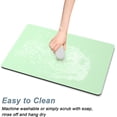 thumbnail image 3 of Coffee Mat, 16"x24" Coffee Bar Mat for Coffee Station Accessories and Organizer, Absorbent Dish Drying Pad for Kitchen Counter, Cute Coffee Bar Decor Coffee Maker Machine Mat, Lake Green, 3 of 6