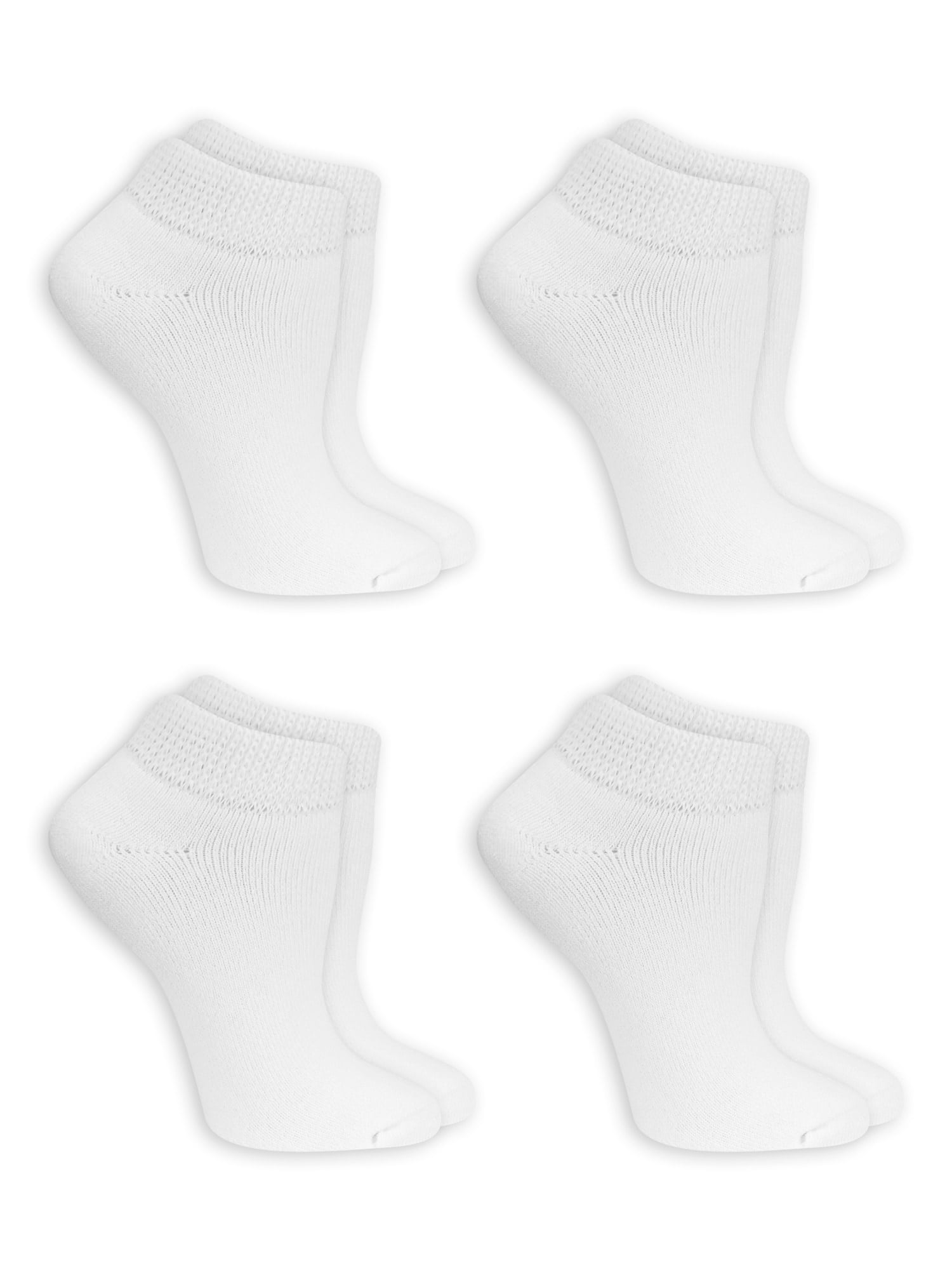 Scholls Womens Non-Binding Low Cut 4 Pack Casual Socks Dr