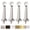 Chrome, variant on Premium Heavy Duty Door Stoppers for Bottom of Door, Solid Metal Baseboard Mounted Door Stop, Screw-in Baseboard Door Stops for Wall Protection 3" (Satin Nickel, 8 Pack)