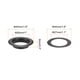 thumbnail image 2 of Uxcell 20 Set Ojales con Arandelas 1" Kit de Herramientas de Ojales de Hierro, Negro, 2 of 6
