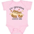thumbnail image 3 of Inktastic My Grandma Loves Me with Cute Squirrels in Autumn Boys or Girls Baby Bodysuit, 3 of 5