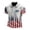 Light Gray, variant on Men's Graphic Shirts Flag Print Short Sleeve Polos Golf Festive Summer Sports Tops Watermelon Red S
