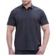 thumbnail image 1 of Playeras Elvqul Hombre Negro de Color Sólido Economicas Manga Corta Solapa Abotonada, 1 of 6