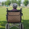 thumbnail image 1 of serony Sac de Rangement pour Fauteuil Roulant, Grand Sac de Rangement pour Chaises de Voyage, Poche Intérieure pour Fauteuil Roulant Aînés, Café, 1 of 8