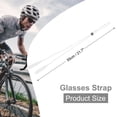 thumbnail image 2 of Uxcell 3 Pcs Sangle de Lunettes Réglable en Silicone pour Hommes Femmes, Blanc, 2 of 7