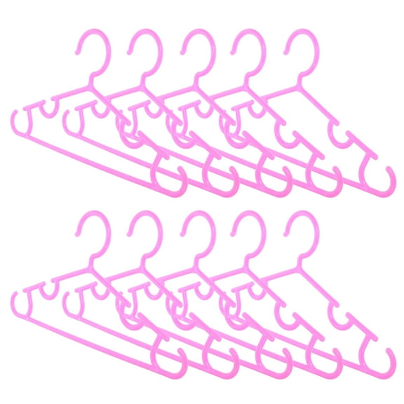 UPKOCH 10Pcs Non Slip Pink Baby Hangers for Kids Clothes Drying and Organization