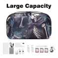 thumbnail image 3 of Skeleton Electronic Organizer Travel Case, Oxford Fabric Waterproof PC Case Cable Organizer Cord and Cable Organizer Electronic Travel Case Organizer, 5.9x9.44x3.14 in, 3 of 6