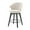 White, variant on PORKISS Bar Stools Set of 2, Chenille Upholstered Swivel Counter Stools with Wide Backrest, Modern 360° Swivel Barstools for Bar, Kitchen Island, Dining Room, White