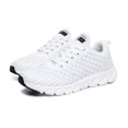 thumbnail image 2 of Domzle Womens Running Shoes Tennis Sneakers Slip on Walking Gym Work Shoe Non Slip | Comfortable Soft丨Lightweight丨Breathable Mesh丨Athletic Workout丨Sports丨Casual Fashion White, 2 of 6