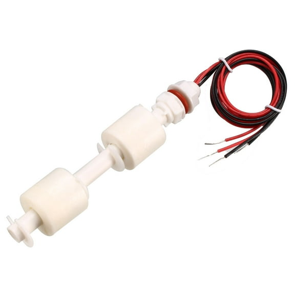 PP Dual Ball Float Switch M10 115mm Fish Tank Vertical Liquid Water Level Sensor