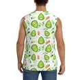 thumbnail image 4 of Uemuo Kawaii Avocado Pattern Men's Sleeveless T-Shirt,Muscle Athletic Tank Top, Moisture-wicking Quick-dry Breathable Classic Tee Top for Gym Run Outdoor Sports-, 4 of 8