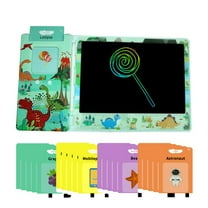 BULLPIANO Talking Flash Cards with LCD Writing Tablet Speech Sensory Toys 224 Sight Words Educational Learning Toys Gifts for 3 Year Olds Preschool Boys and Girls