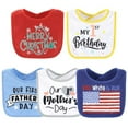 thumbnail image 6 of The Peanutshell New Holiday Terry Baby Bib 10 Pack Set for Boys and Girls, 6 of 6