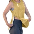 thumbnail image 5 of Domuza Women Post Shoulder Surgery Shirts After Rotator Cuff Post Shoulder Surgery Sleeveless Top Tear Away Chemo T Shirts Clothing Khaki L, 5 of 7