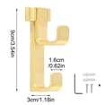 thumbnail image 3 of Double Hook Wall Mount Hanger, Adjustable Coat And Hat Rack, Heavy Duty Metal Wall Hooks for Entryway, Bedroom, Bathroom Organization, Storage for Bags, Towels, Keys, 1X Double Hook Hook, 3 of 8
