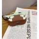 thumbnail image 3 of Funda para AirPods 3, diseño de dibujos animados en 3D, linda funda de silicona con llavero, moderna, divertida, a prueba de golpes, suave, protectora para AirPods de 3.ª generación (2 unidades), 3 of 4