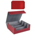 thumbnail image 2 of LOVIVER Card Case Collectible Game Card Box Card Deck Box 1800 Cards Capacity Holder Red, 2 of 7