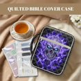 thumbnail image 3 of ZUXONGSY Skull Print Bible Case for Women Quilted Bible Cover Case Sturdy ChuZU Bag with Bookmarks & Pen Slots Carrying Book Case for Christian, 3 of 7