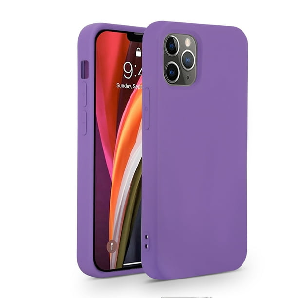 Iphone 12 Pro Max Case New Slim Impact Resistant Tps Simple Protective Case Purple Walmart Com Walmart Com