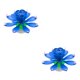thumbnail image 3 of Naiovety Festival de velas de música de flores giratorias decoraciones de pastel de cumpleaños azul Azul 2Conjunto, 3 of 6