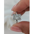thumbnail image 6 of SOLITAIRE JEWELS 4 Ct Radiant Moissanite Diamond Engagement Ring 14K White Gold Solitaire With Double Progs, 6 of 8